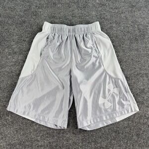 Under Armour Shorts Men Small Silver White Mesh Basketball Dazzle Silky y2k